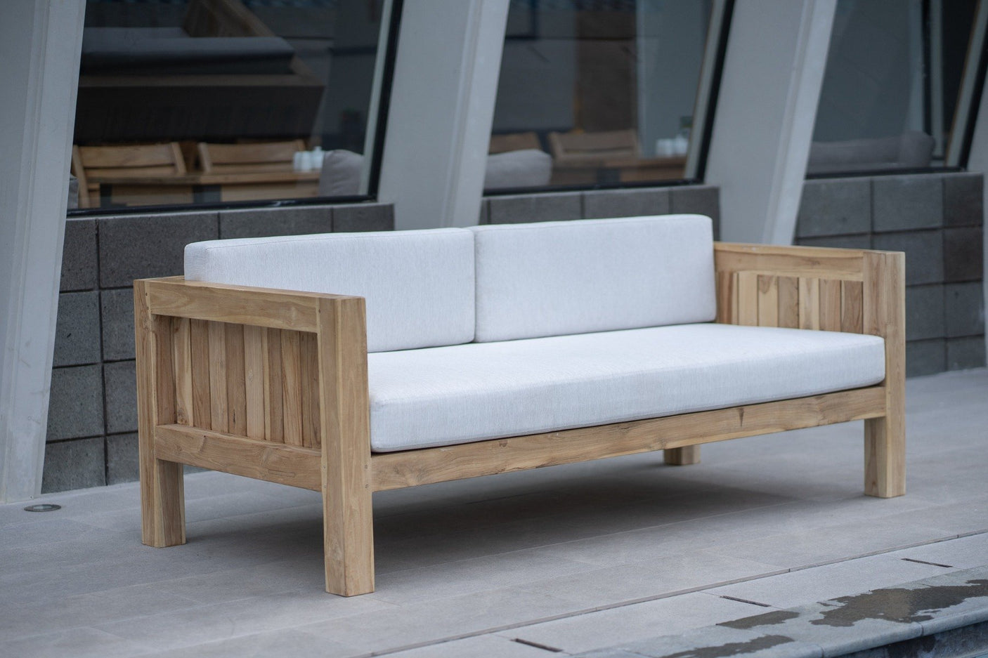 Teak Loungebank Algarve - Souren Meubels
