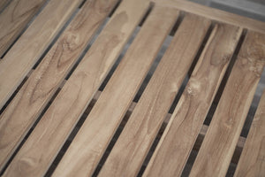 Teak Lounger Algarve mit Rollen