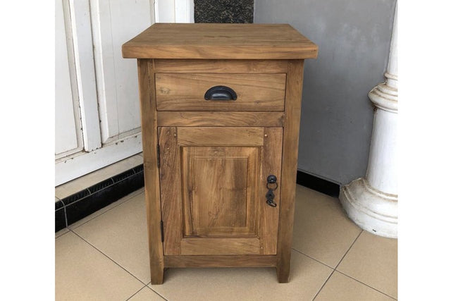 Teak nachtkastje - Souren Meubels