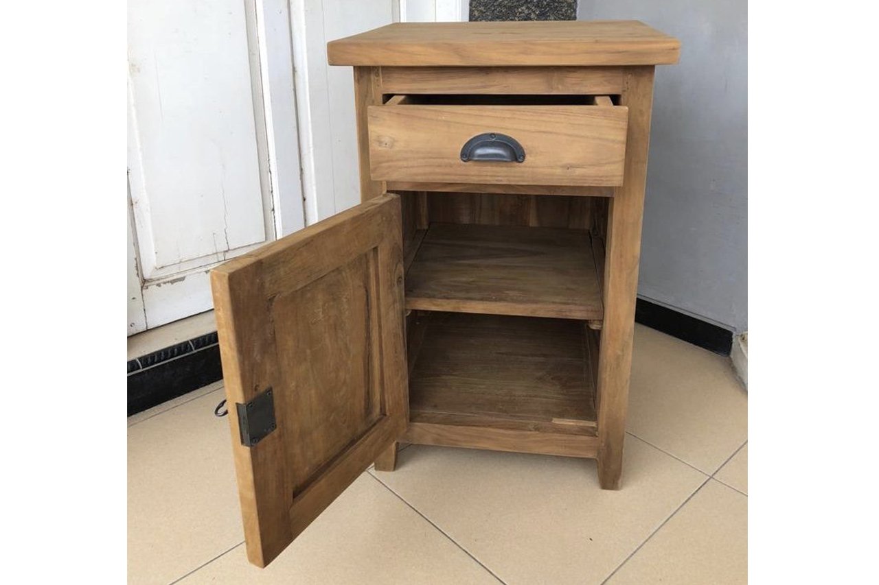 Teak nachtkastje - Souren Meubels