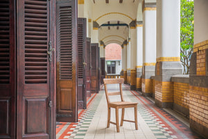 Teak stoel Mariotto oud hout - Souren Meubels