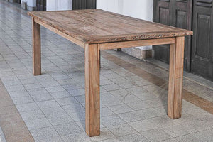 Teak tafel 200 x 100 oud hout - Souren Meubels