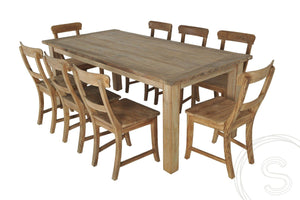 Teak tafel 200 x 100 oud hout - Souren Meubels