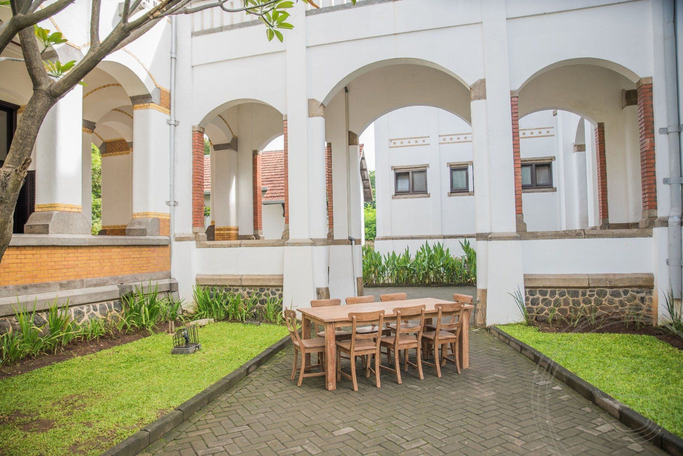 Teak tafel 200 x 100 oud hout - Souren Meubels