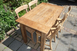 Teak Tisch 120 x 80 Rustikal