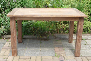 Teak tafel 140 x 80cm oud hout - Souren Meubels