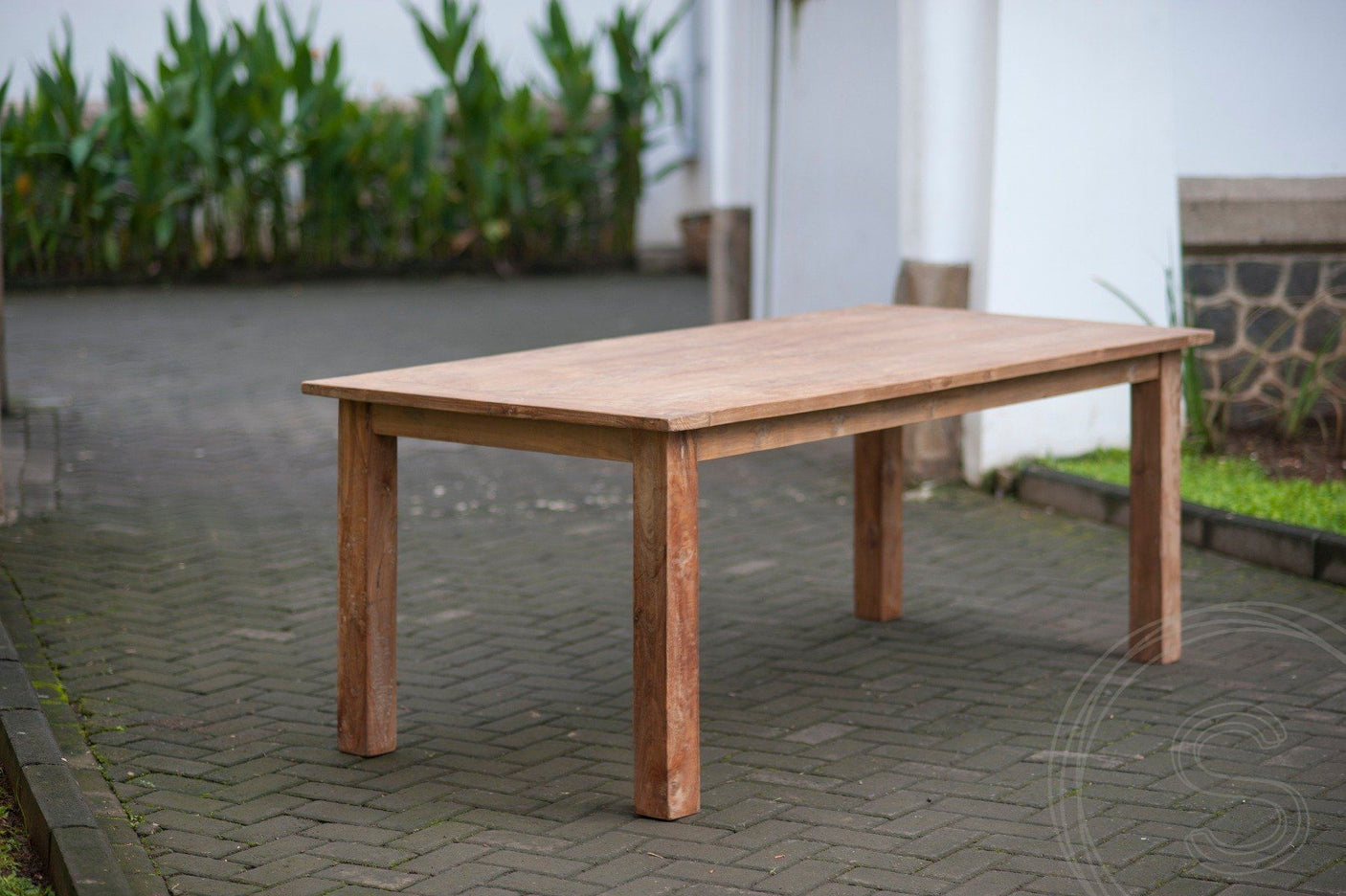 Teak tafel 180 x 90 oud hout - Souren Meubels