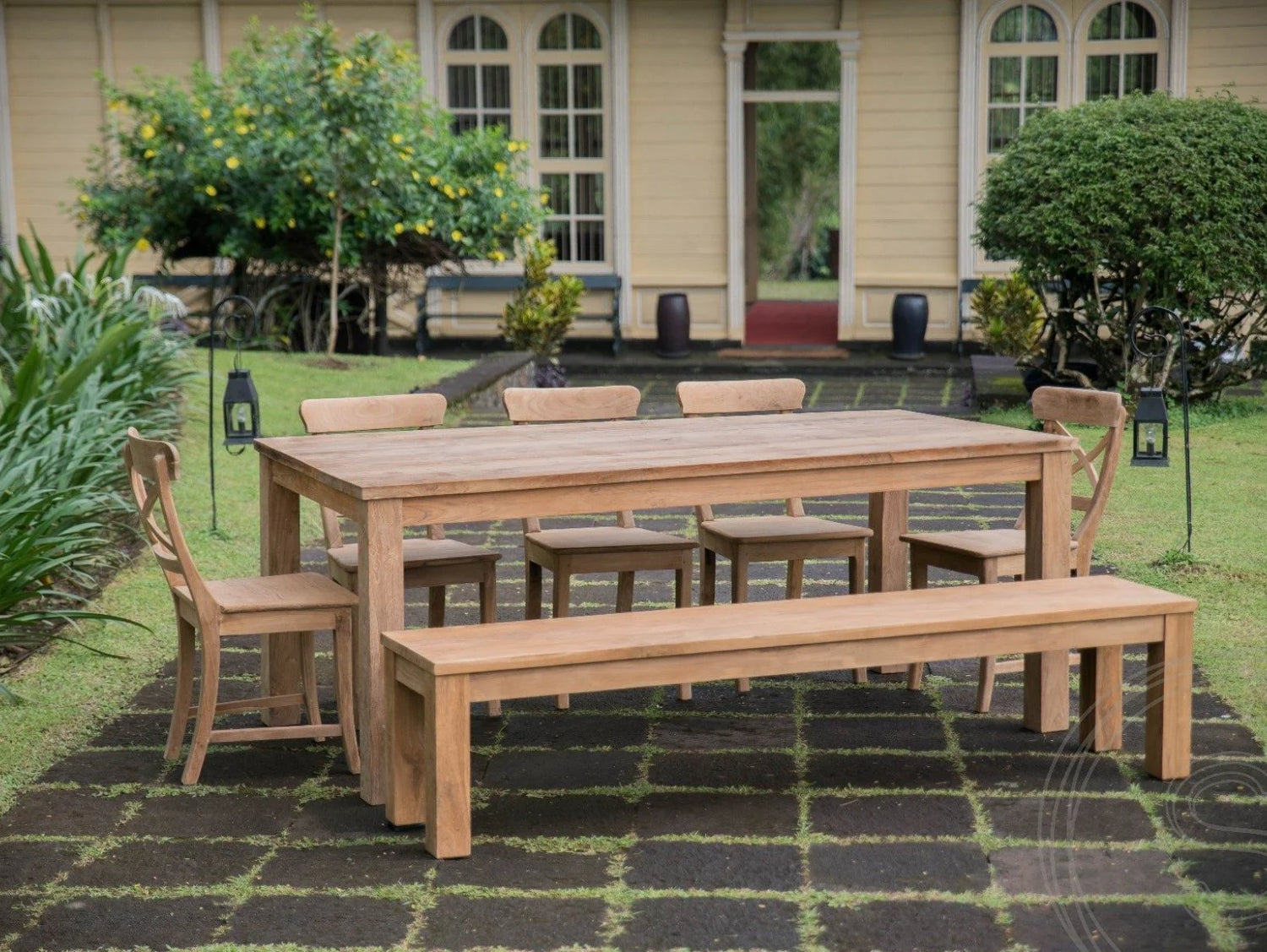 Teak tafel 200x100 cm - Souren Meubels