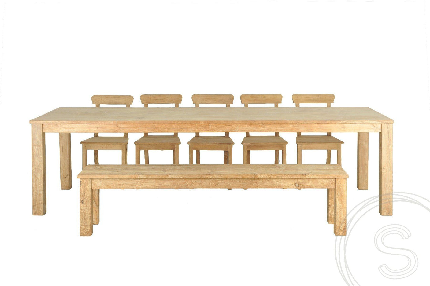 Teak tafel 300 x 100 - Souren Meubels