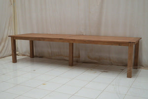 Teak tafel 350 x 100 oud hout - Souren Meubels