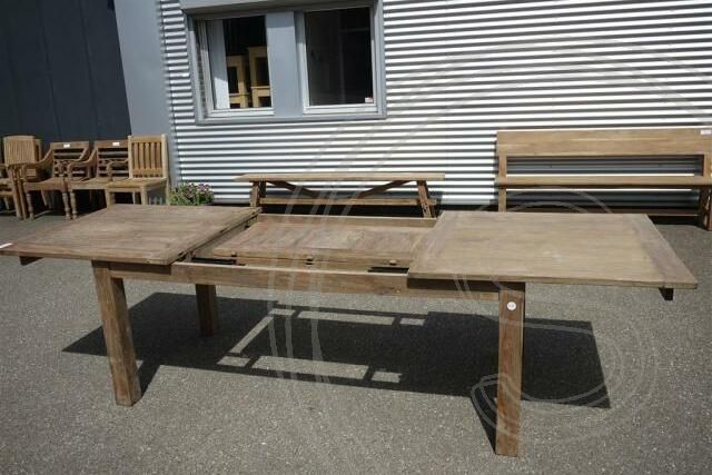 Teak tafel uitschuifbaar 200 - 250 - 300x100 cm - Souren Meubels