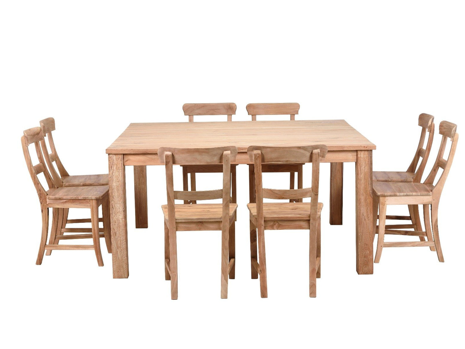 Teak tafel vierkant 160x160 - Souren Meubels