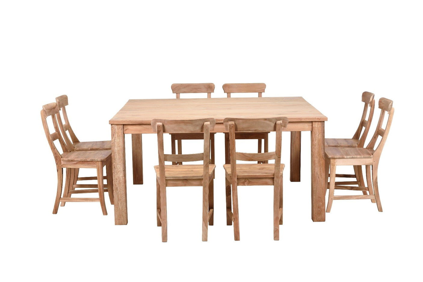 Teak tafel vierkant 160x160 - Souren Meubels