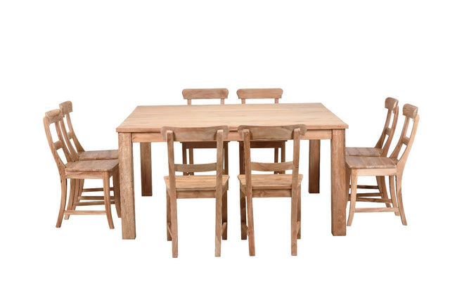 Teak tafel vierkant 160x160 - Souren Meubels