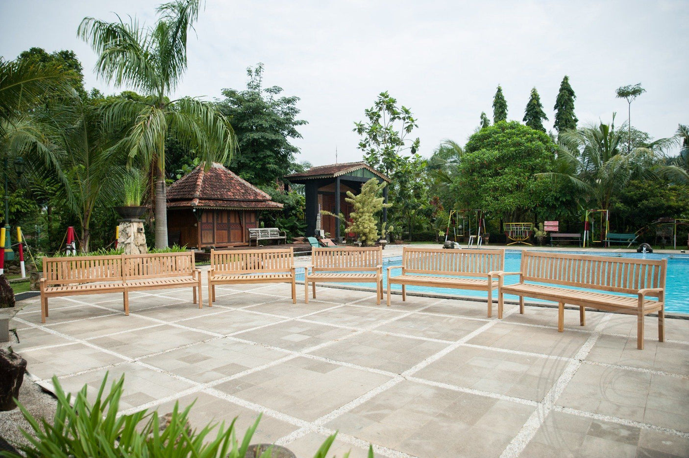 Teak Gartenbank 240cm Beaufort