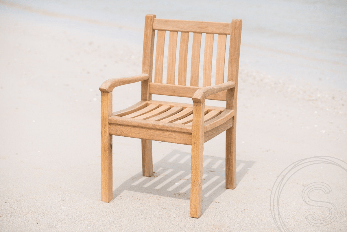 Teak Gartentisch 160x90cm + 4 Beaufort Stühle