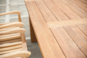 Teak Gartentisch 300x100 Mammut