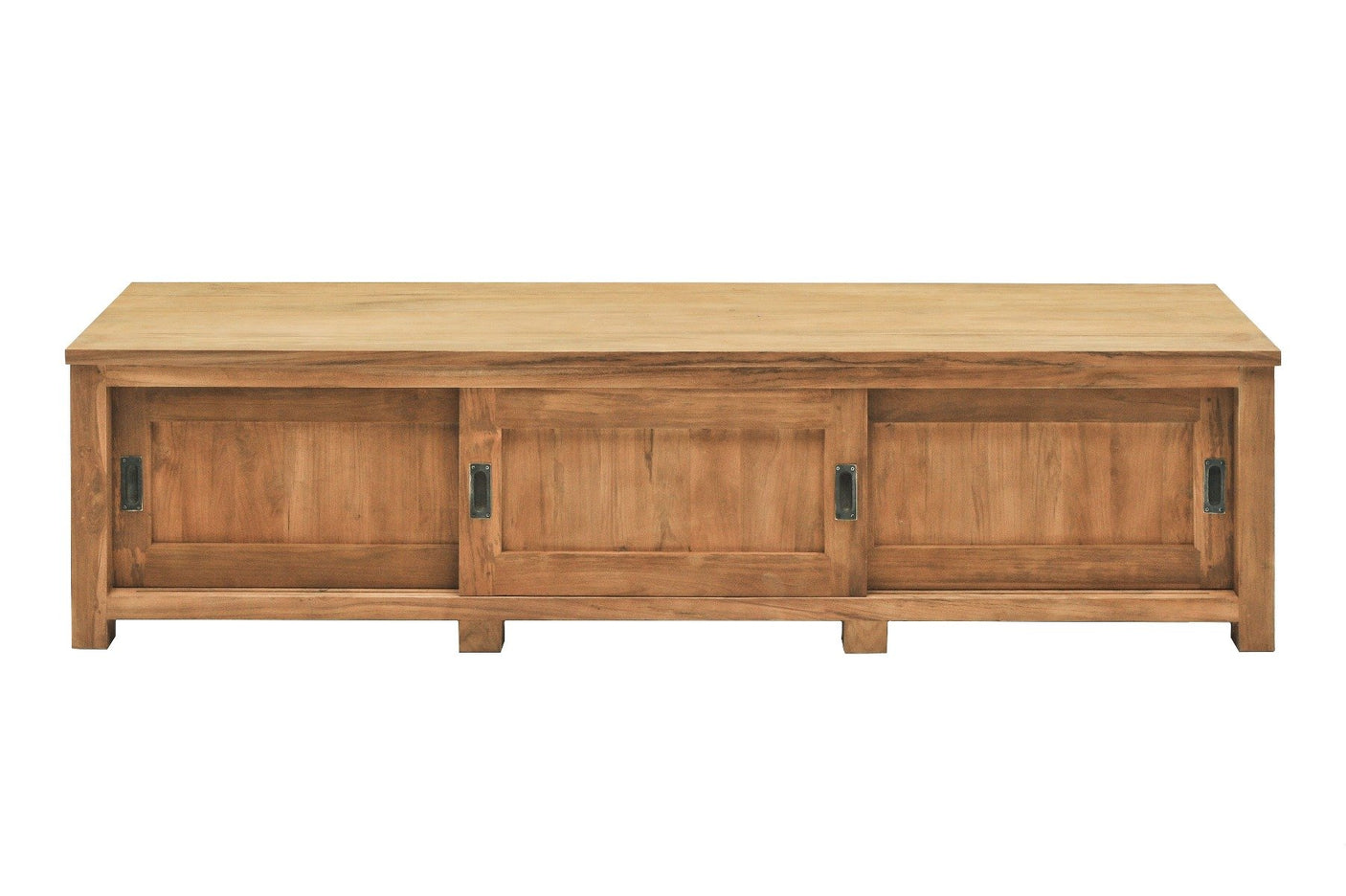 Teak tv - meubel schuifdeuren 180 x 50 x 50 - Souren Meubels