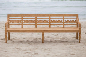 Teak vissenbank 240cm - Souren Meubels