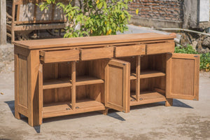 Teak dressoir 200 x 90 x 50 - Souren Meubels
