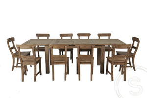Teakholz Ausziehbarer Tisch 160 210 260x100 - Souren Furniture (CH)