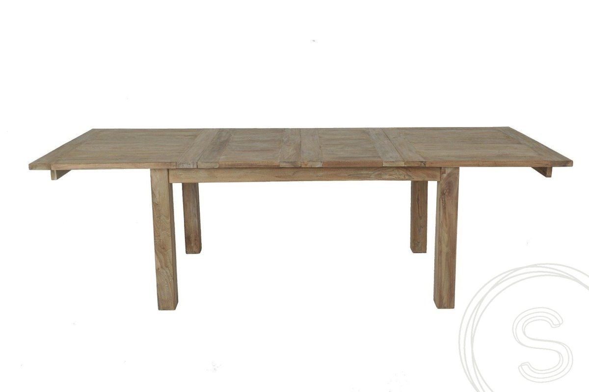 Teakholz Ausziehbarer Tisch 160 210 260x100 - Souren Furniture (CH)