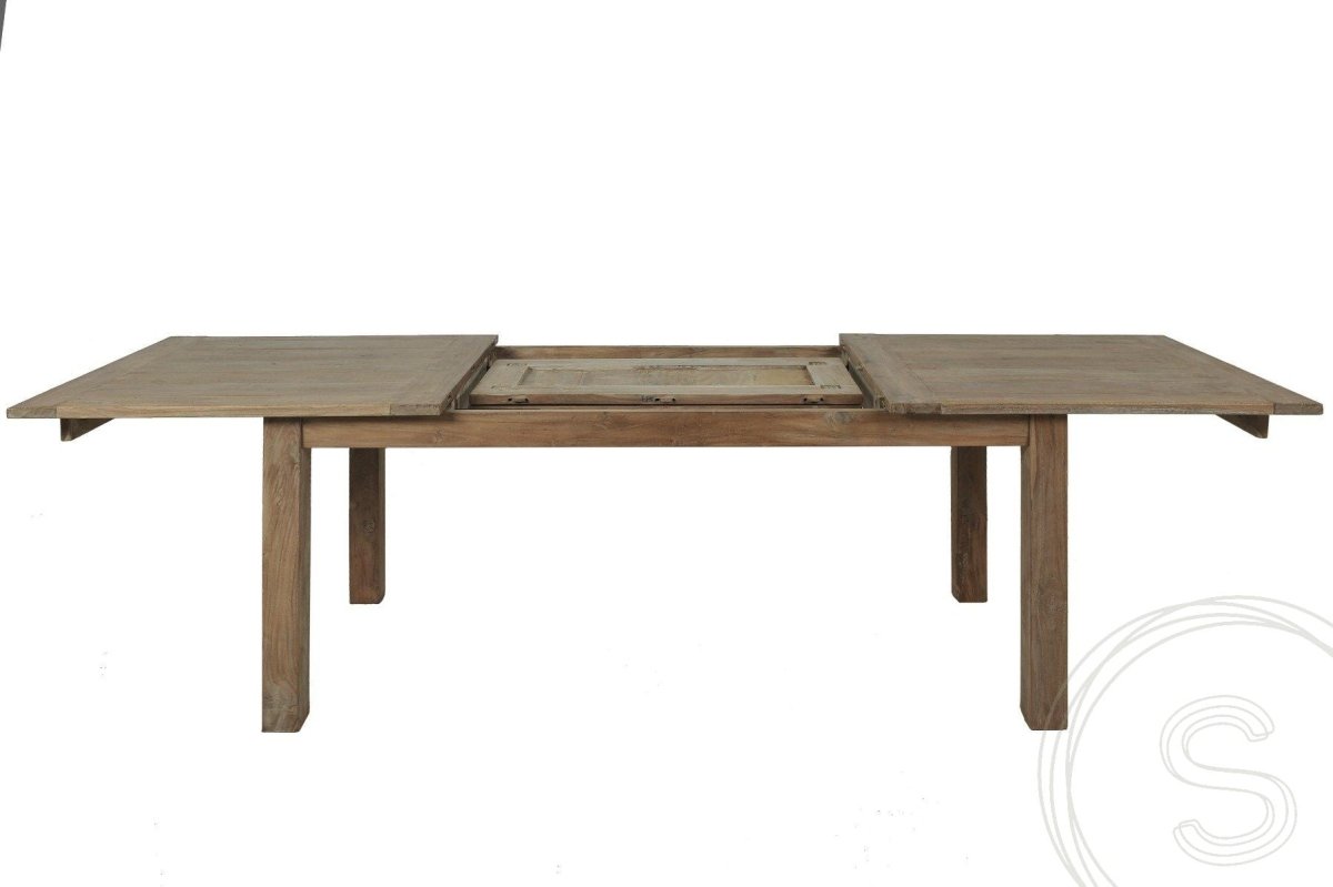 Teakholz Ausziehtisch 200 250 300x100 cm - Souren Furniture (CH)