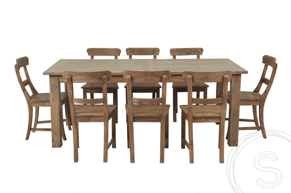 Teakholz Ausziehtisch 200 250 300x100 cm - Souren Furniture (CH)