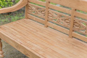 Teakholz Bahnhofsbank 240cm Spezial - Souren Furniture (CH)