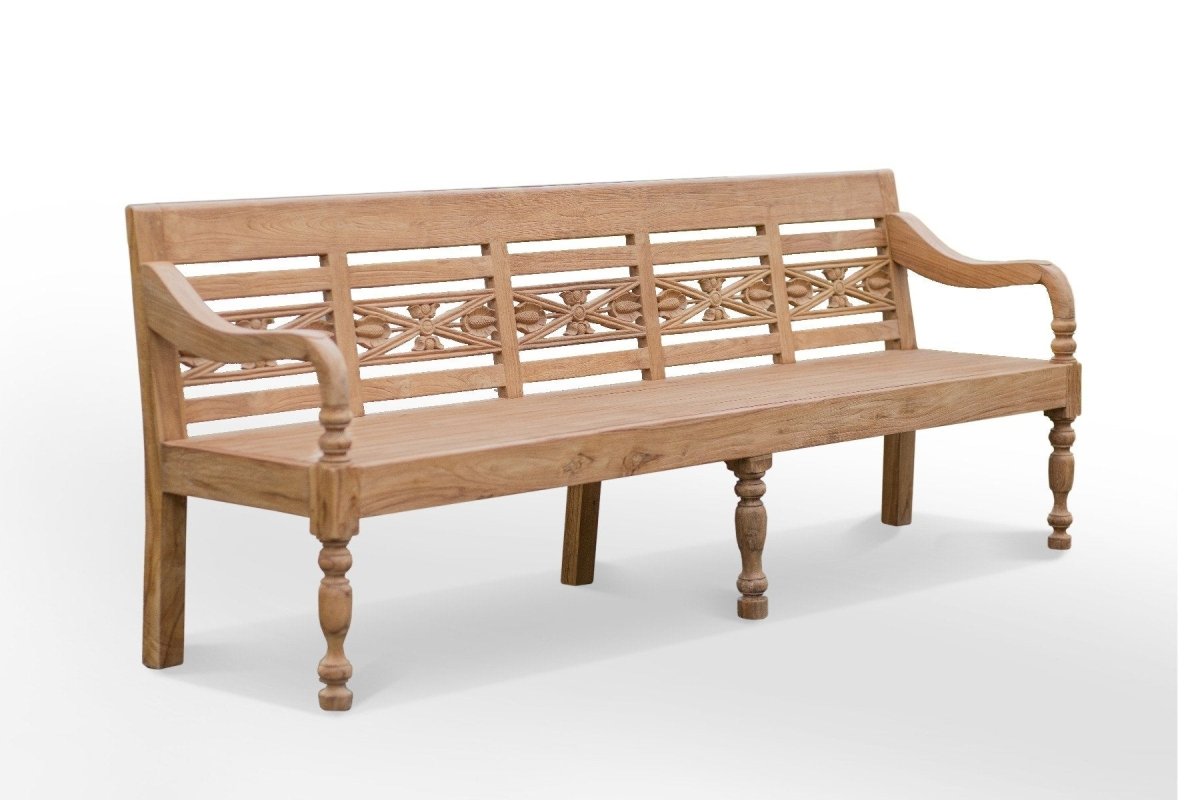 Teakholz Bahnhofsbank 240cm Spezial - Souren Furniture (CH)