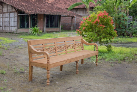 Teakholz Bahnhofsbank 240cm Spezial - Souren Furniture (CH)