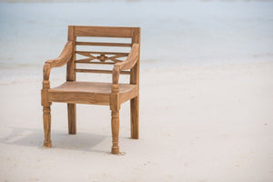 Teakholz Bahnhofstuhl - Souren Furniture (CH)