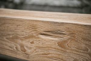 Teakholz Balkenbank mit Stahl 265 cm - Souren Furniture (CH)