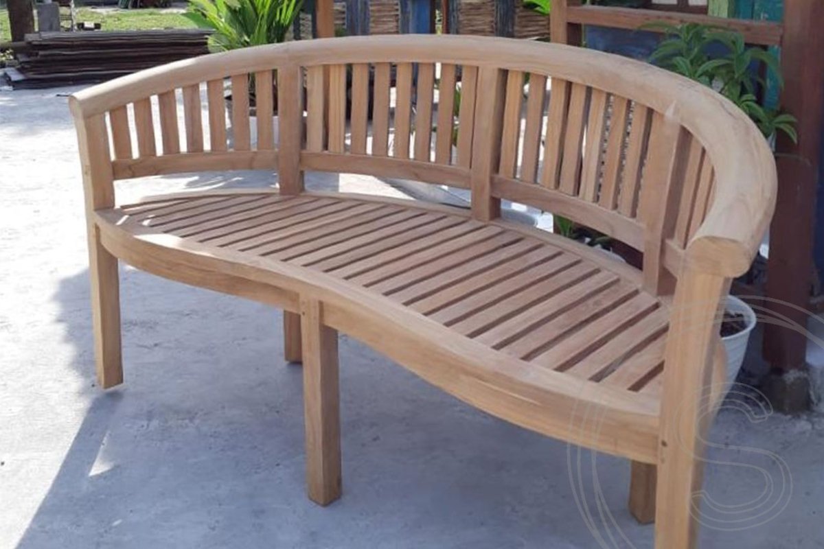 Teakholz Bananenbank - Souren Furniture (CH)