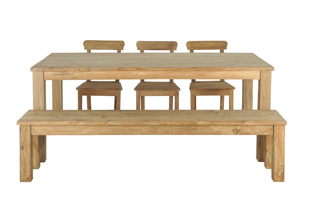 Teakholz Bank 120cm - Souren Furniture (CH)
