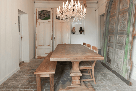 Teakholz Bank 180cm Altholz - Souren Furniture (CH)