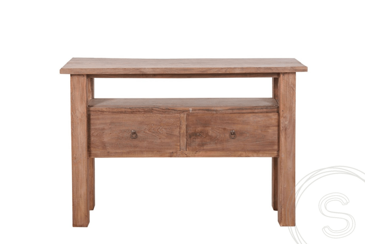 Teakholz Beistelltisch 120 cm Altholz - Souren Furniture (CH)