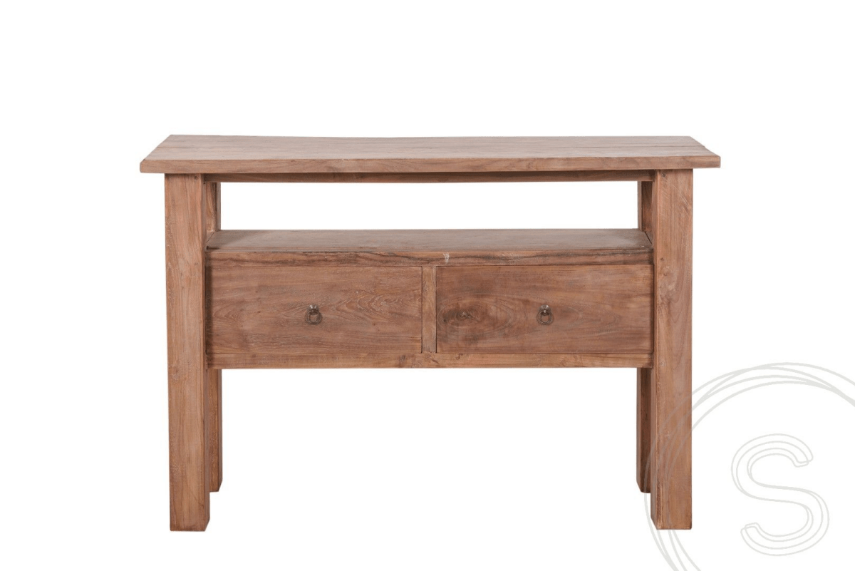 Teakholz Beistelltisch Rustikal - Souren Furniture (CH)