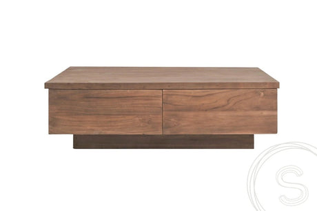 Teakholz Block Couchtisch Smooth - Souren Furniture (CH)