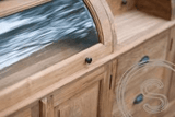 Teakholz Buffettschrank 210cm runden Klappen - Souren Furniture (CH)