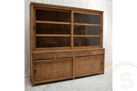 Teakholz Buffettschrank 220cm - Souren Furniture (CH)