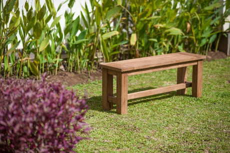 Teakholz Gartenbank 100 cm - Souren Furniture (CH)
