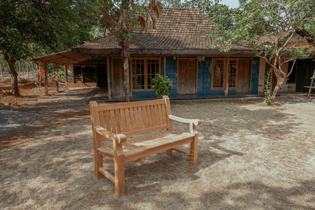 Teakholz Gartenbank 130cm Mammoet - Souren Furniture (CH)