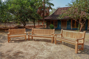 Teakholz Gartenbank 150cm Mammoet - Souren Furniture (CH)