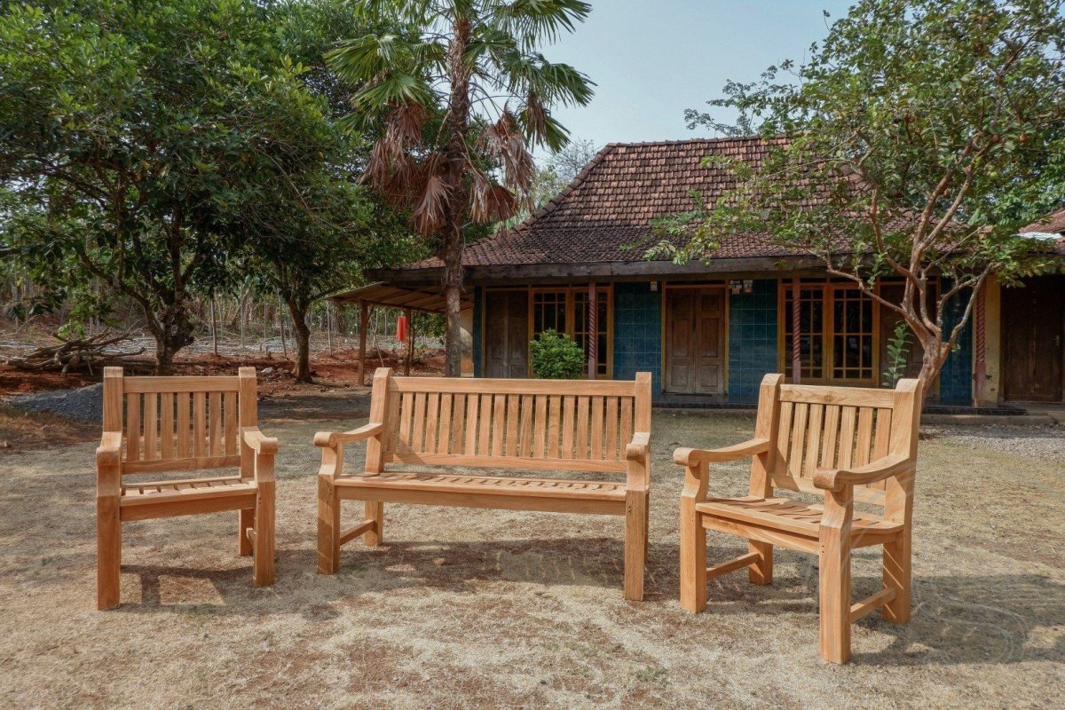 Teakholz Gartenbank 150cm Mammoet - Souren Furniture (CH)