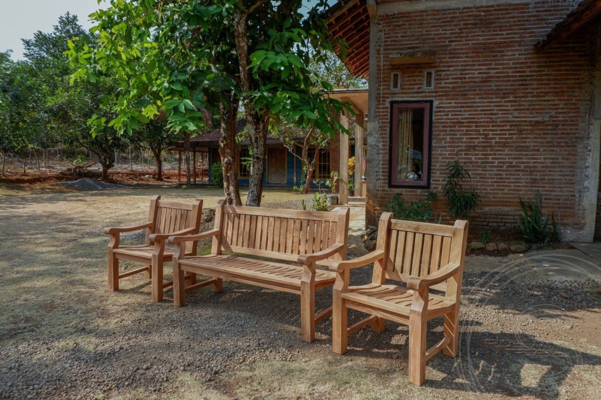 Teakholz Gartenbank 150cm Mammoet - Souren Furniture (CH)