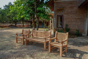 Teakholz Gartenbank 150cm Mammoet - Souren Furniture (CH)