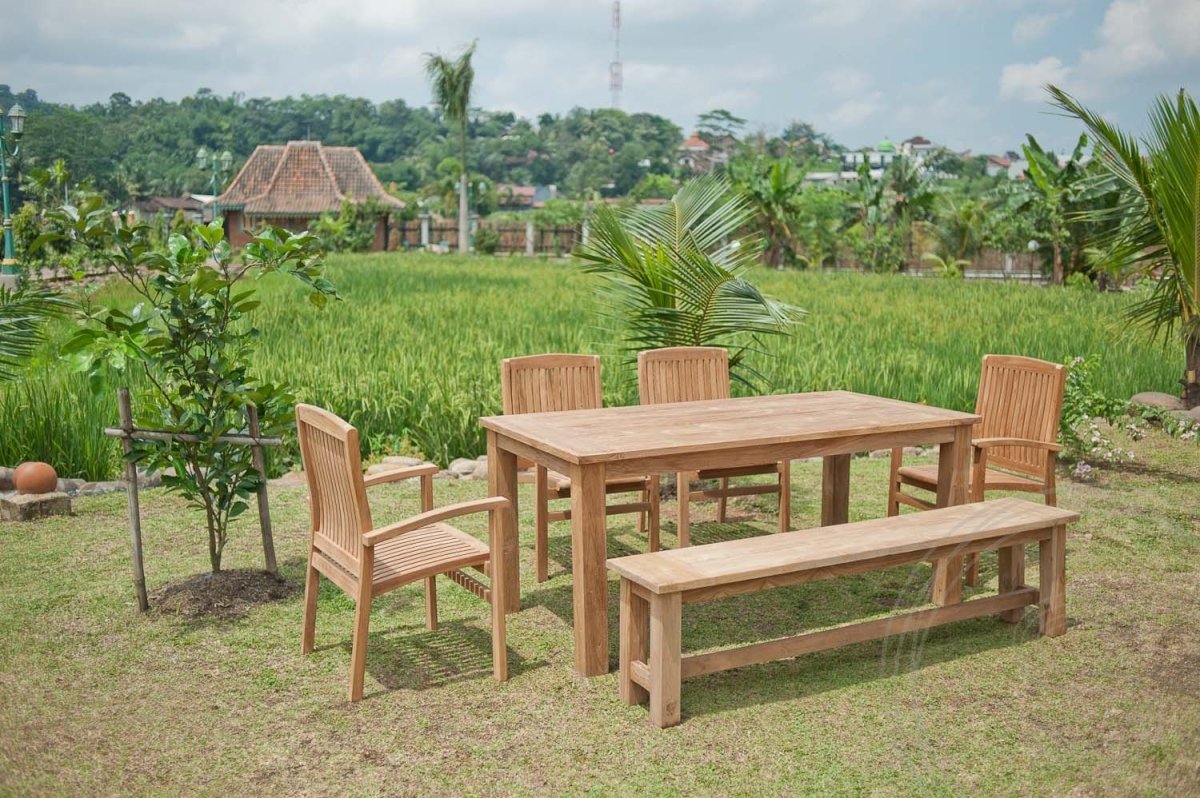 Teakholz Gartenbank 180 cm - Souren Furniture (CH)