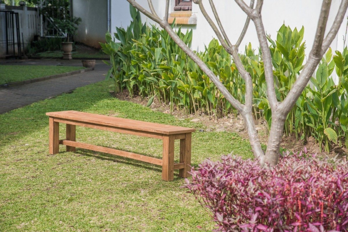 Teakholz Gartenbank 200cm - Souren Furniture (CH)