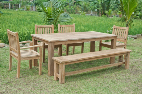 Teakholz Gartenbank 200cm - Souren Furniture (CH)